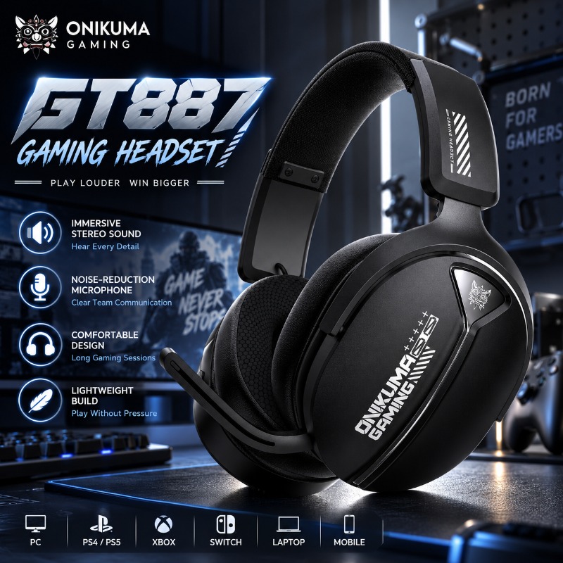Pc Gaming Apple - ONIKUMA GT887 Wireless Gaming Headset Four
