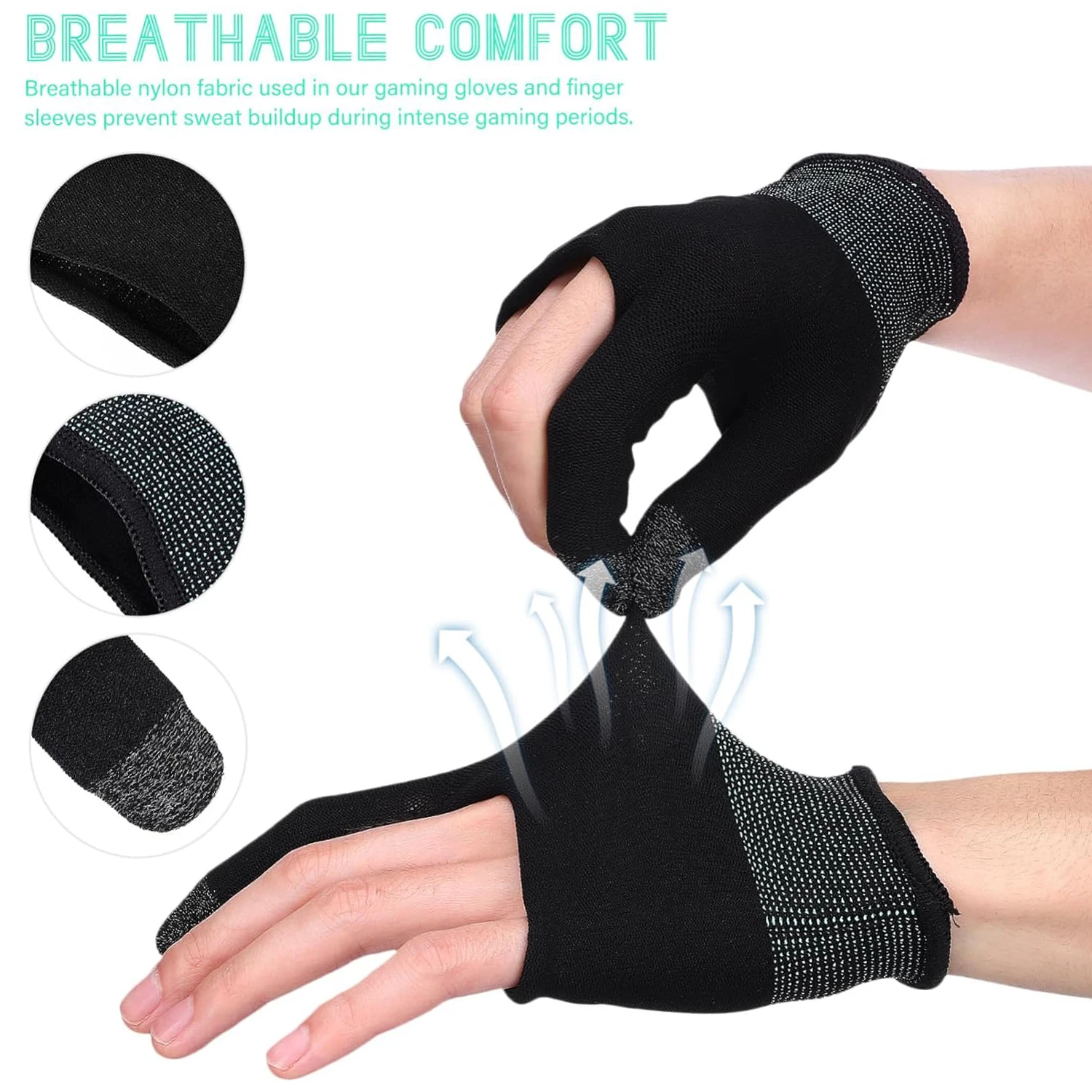 Pc Gaming Samsung - Finger Thumb Sleeve Gloves Breathable Sweat