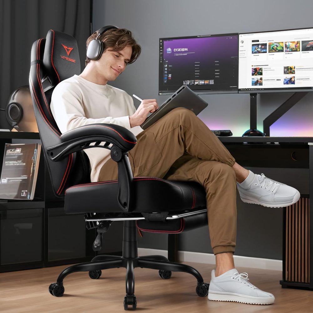 Ergonomic Gaming Chair for Adu - Gaming Chair Lumbar Pillow ulasan dan harga