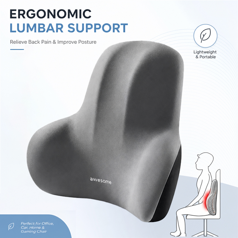 1 Pcs Memory Foam Lumbar Suppo - Gaming Chair Lumbar Pillow ulasan dan harga