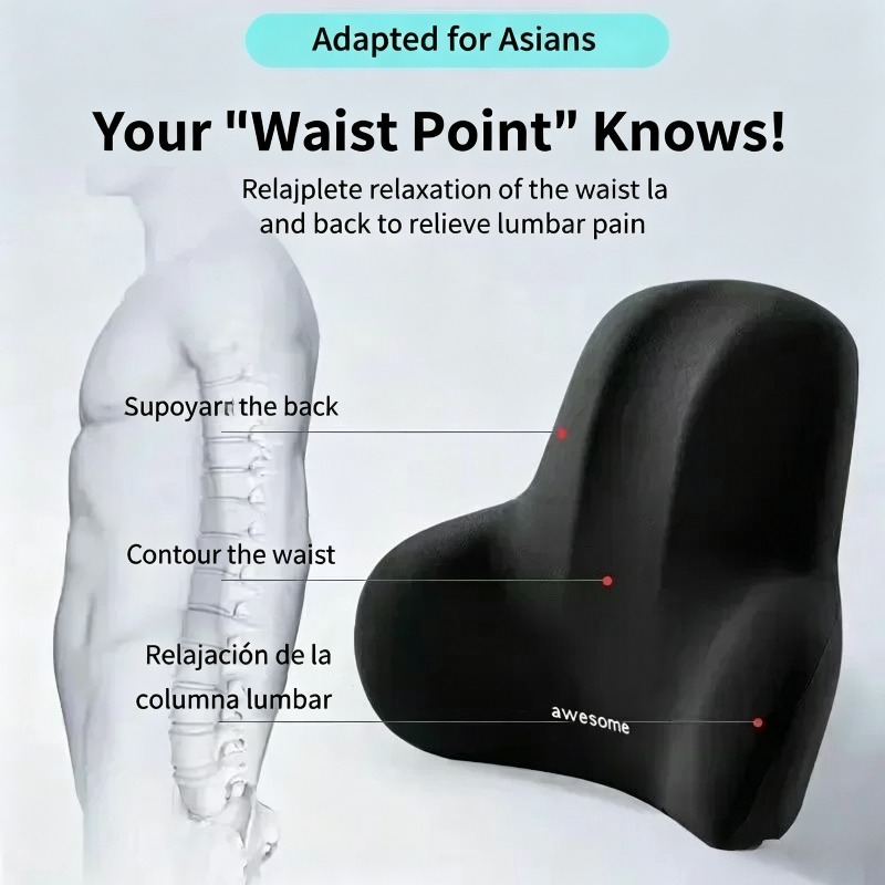 1 Pcs Memory Foam Lumbar Suppo - Gaming Chair Lumbar Pillow ulasan dan harga