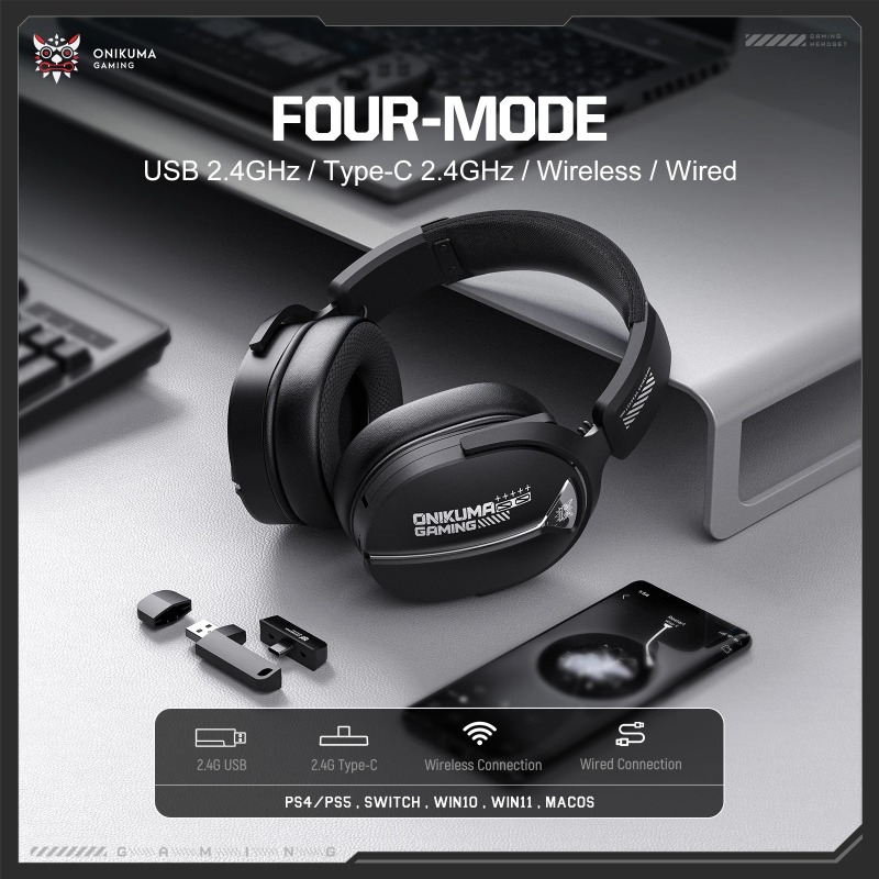 ONIKUMA GT887 Wireless Gaming  - Pc Gaming Apple ulasan dan harga
