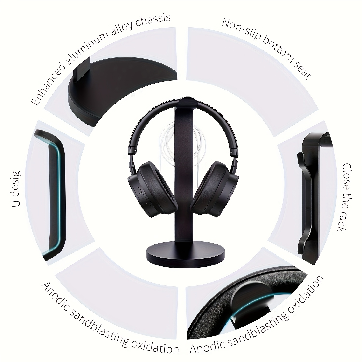 Aluminum Alloy Headphone Stand - Headset Stand ulasan dan harga