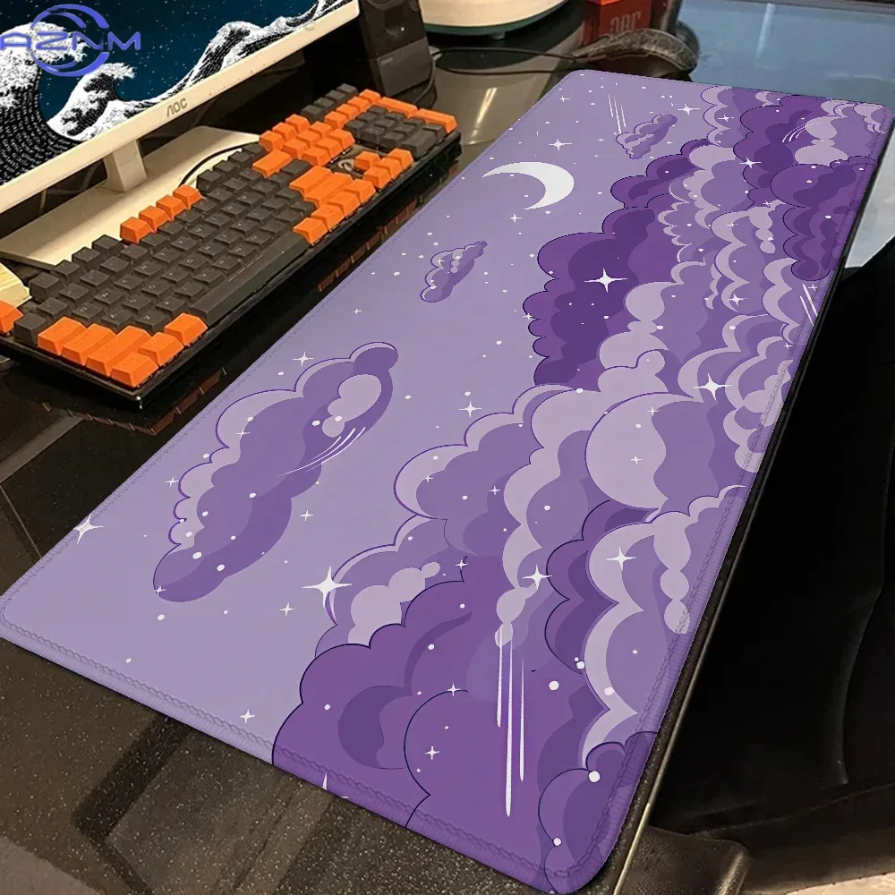 Cloud Moon mouse pad Purple,De - Pc Gaming Cloud Free ulasan dan harga