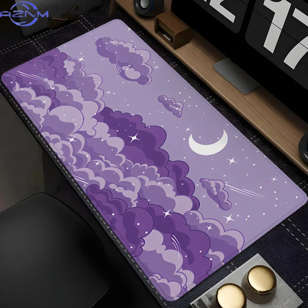 Cloud Moon mouse pad Purple,De - Pc Gaming Cloud Free ulasan dan harga