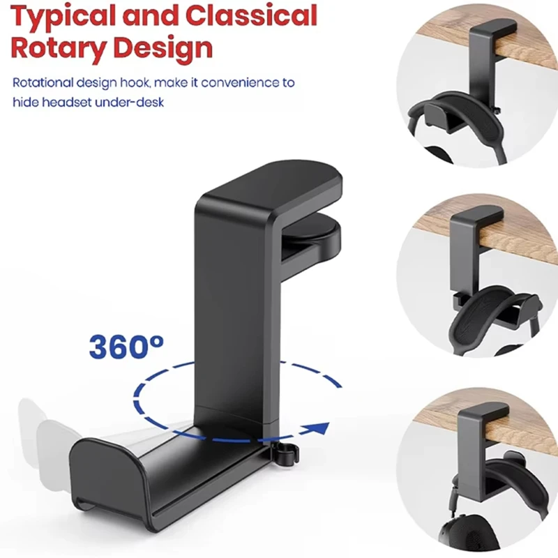 No Punch Table Clip Hook Headp - Headset Stand ulasan dan harga