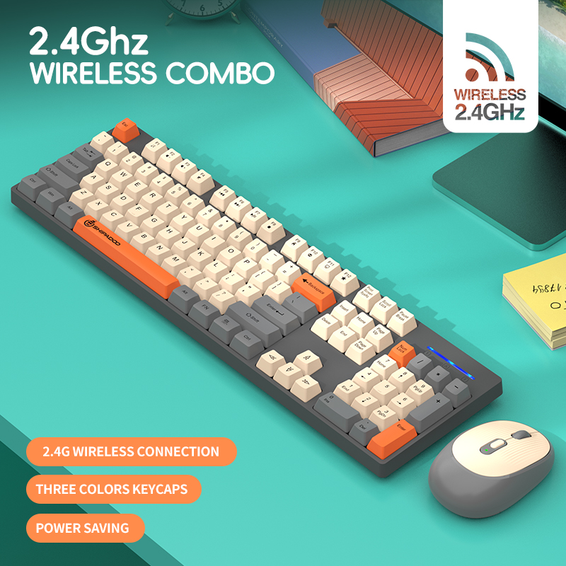 Shipadoo 2.4G Wireless/Wired K - Pc Gaming Komplett Set ulasan dan harga