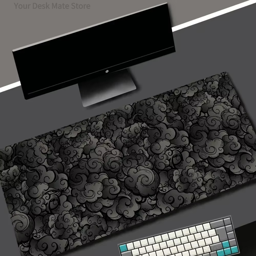 Black Cloud Pattern Gaming Mou - Pc Gaming Cloud Free ulasan dan harga