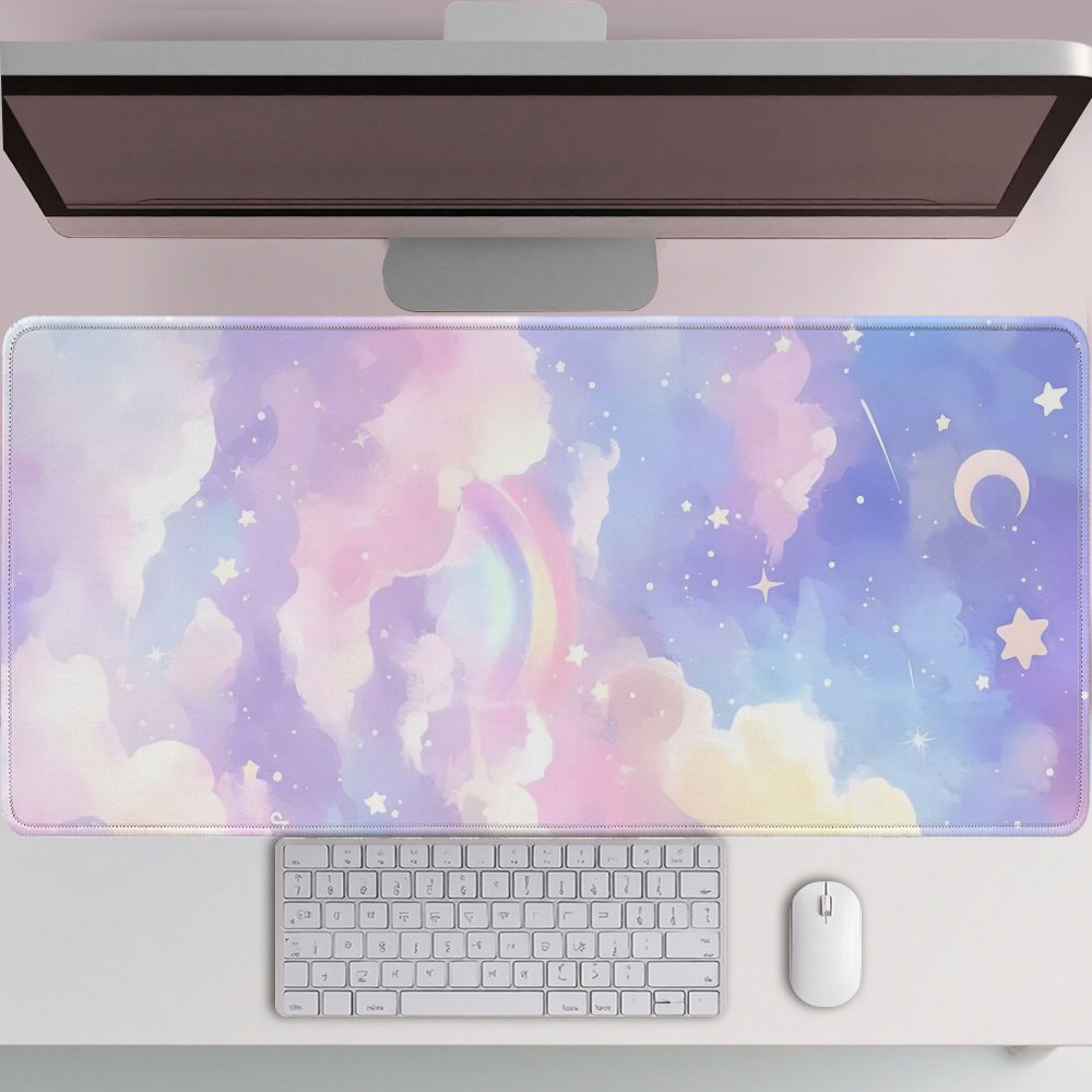 Pastel Rainbow Cloud Stars Ext - Pc Gaming Cloud Free ulasan dan harga