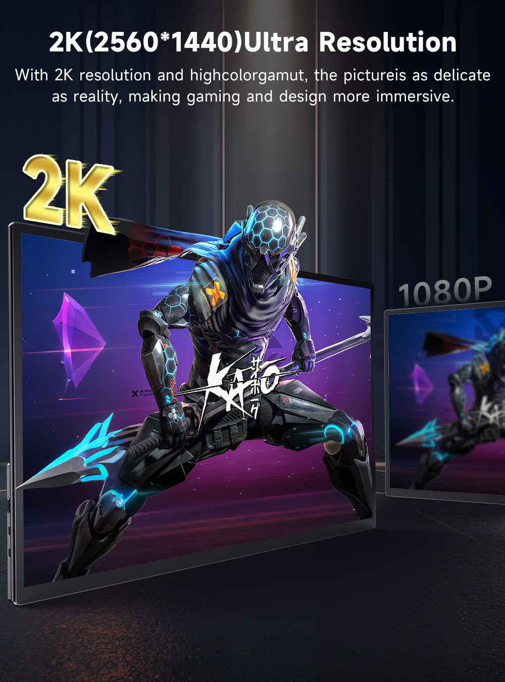 UPERFECT Portable Monitor 23.8 - Pc Gaming Y Monitor ulasan dan harga