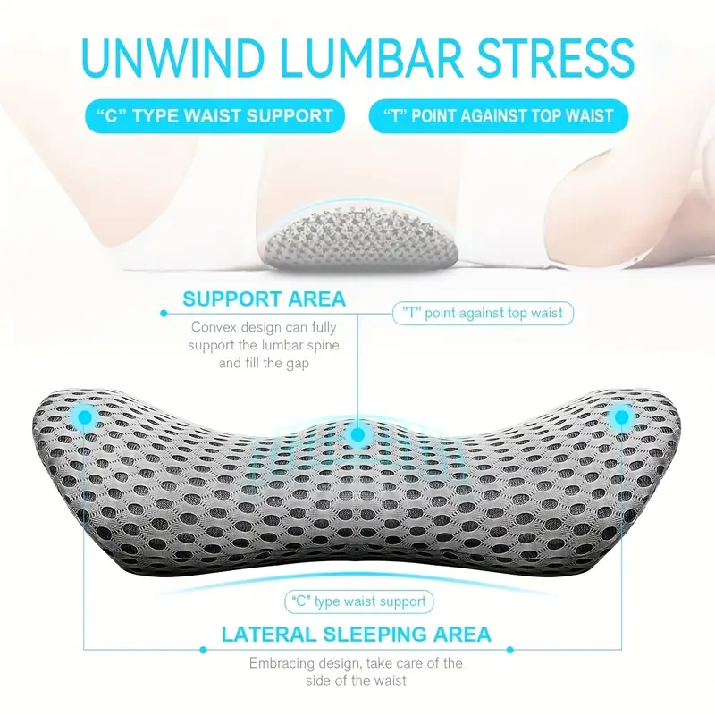 Ergonomic Memory Foam Lumbar P - Gaming Chair Lumbar Pillow ulasan dan harga