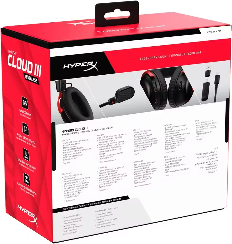 HyperX Cloud 3 77Z46AA 77Z45AA - Pc Gaming Cloud Free ulasan dan harga