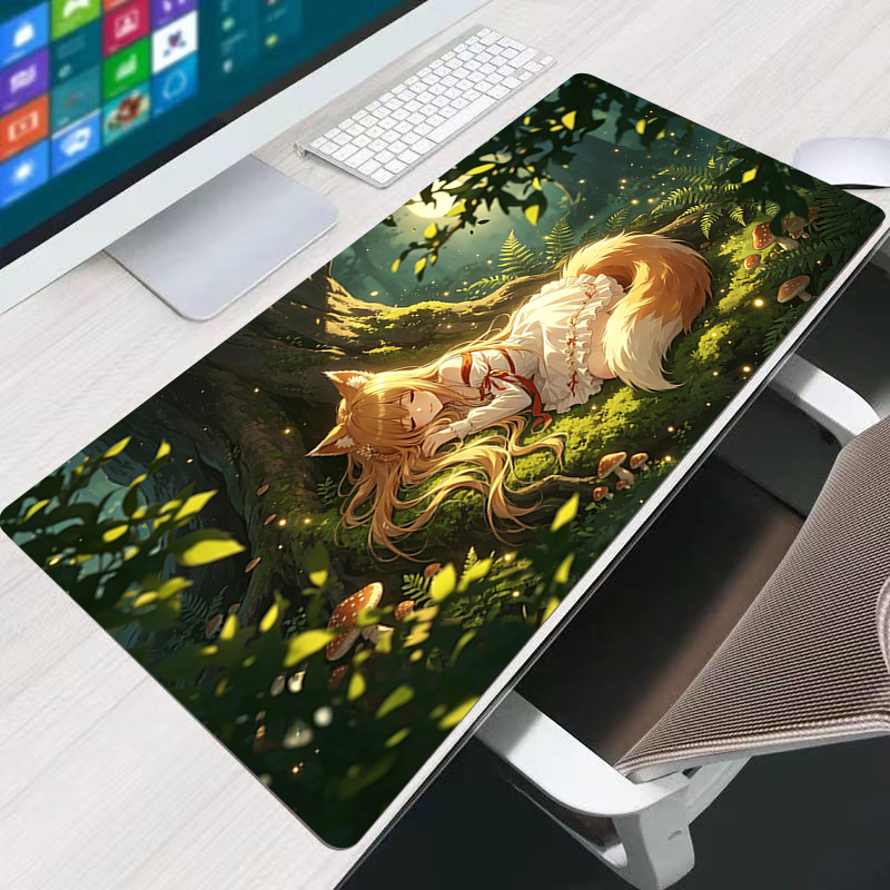 Anime Mouse pad HD Print Spice - Pc Gaming Kawaii ulasan dan harga