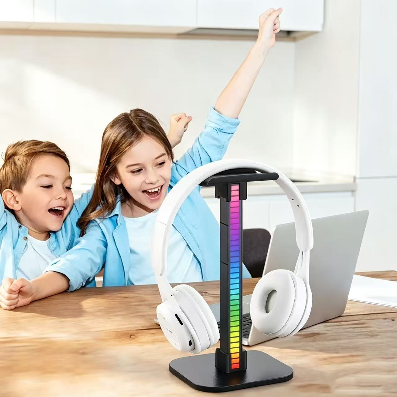 USB Gaming Headphone Stand RGB - Headset Stand ulasan dan harga