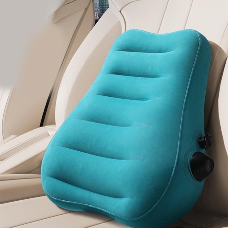 QX2E Compactly Press to Inflat - Gaming Chair Lumbar Pillow ulasan dan harga
