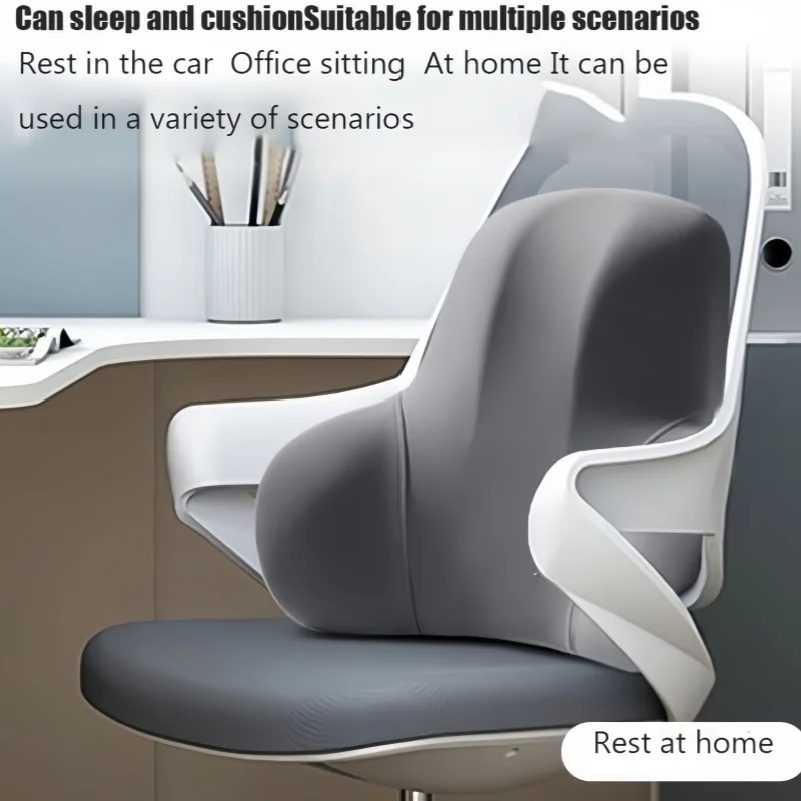 1pc Memory Foam Lumbar Back Cu - Gaming Chair Lumbar Pillow ulasan dan harga